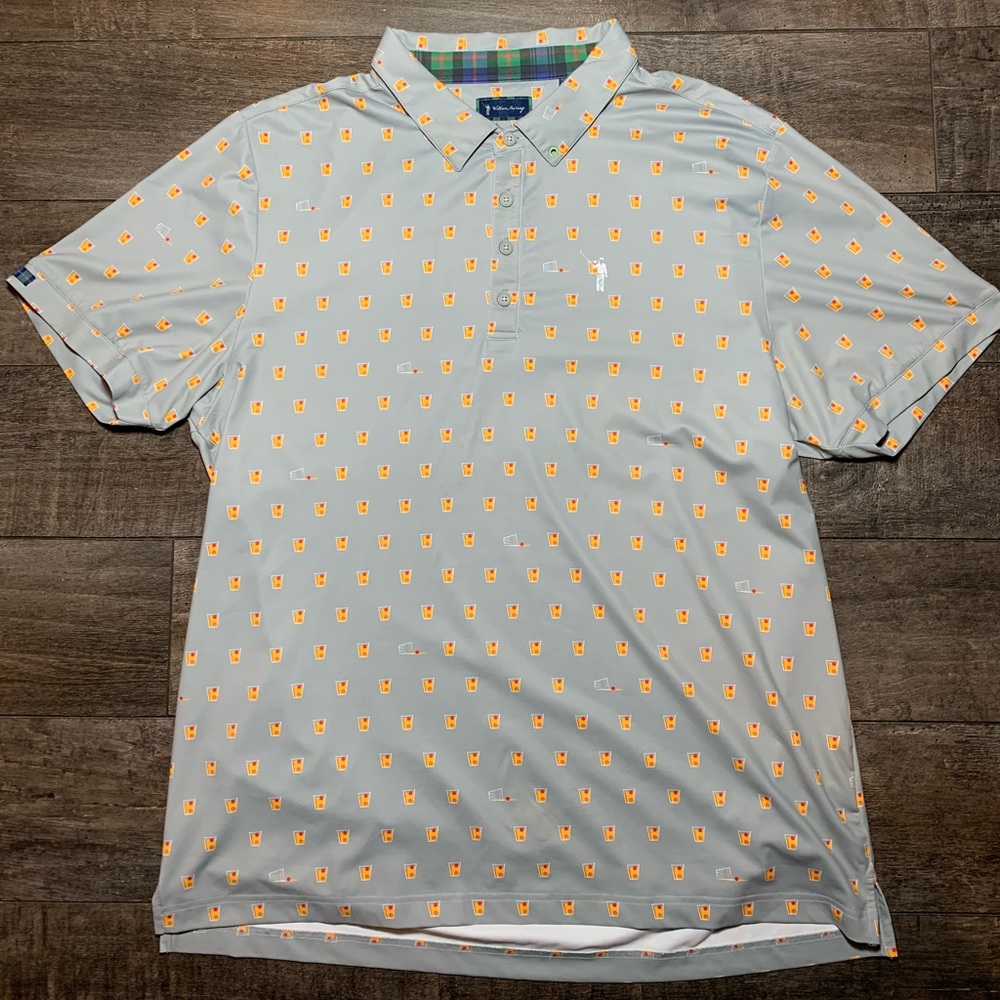 William Murray Old Fashion polo. Light gray. XL